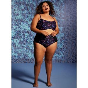 Fairies by Trick plus sized size 1X swim suit top with padding